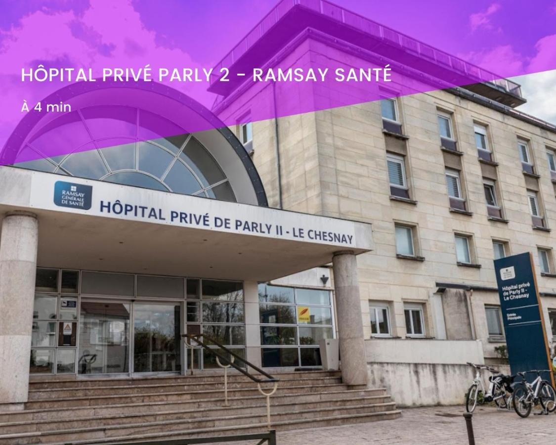Le Cocon Des Couples Tout Proche Versailles - En Face De L'Hopital Mignot Le Chesnay  Exterior photo