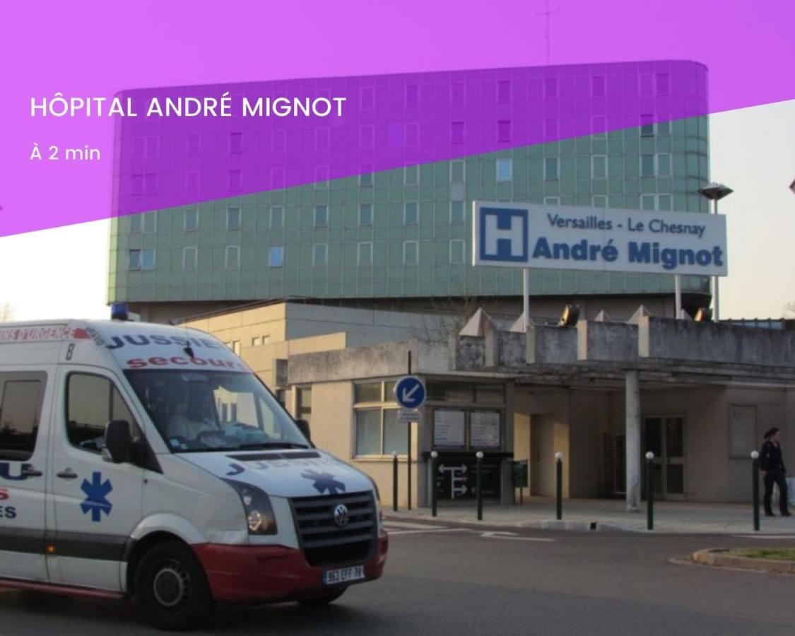 Le Cocon Des Couples Tout Proche Versailles - En Face De L'Hopital Mignot Le Chesnay  Exterior photo